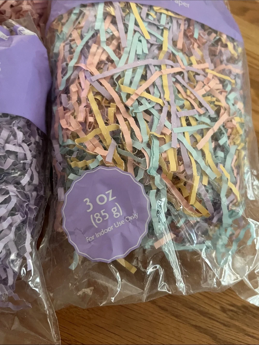 Pink & Purple Easter Grass Decorative Paper Fill